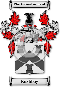 Rushbay Family Crest Download (jpg) Legacy Series - 150 DPI