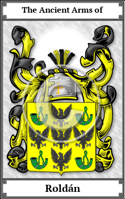 Roldán Family Crest Download (JPG)  Book Plated - 150 DPI
