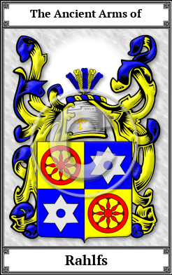 Rahlfs Family Crest Download (JPG)  Book Plated - 150 DPI