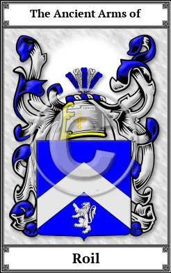 Roil Family Crest Download (JPG)  Book Plated - 150 DPI