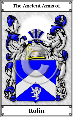 Rolin Family Crest Download (JPG)  Book Plated - 150 DPI