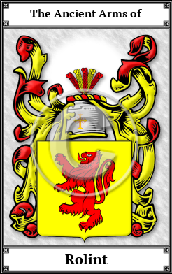 Rolint Family Crest Download (JPG)  Book Plated - 150 DPI