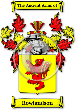 Rowlandson Family Crest Download (jpg) Legacy Series - 150 DPI