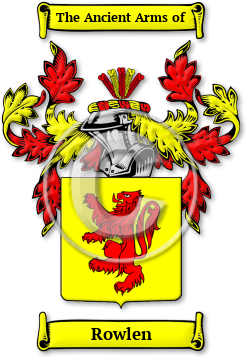 Rowlen Family Crest Download (JPG) Legacy Series - 600 DPI