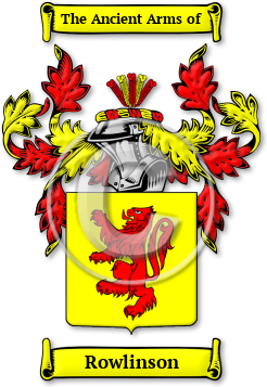 Rowlinson Family Crest Download (jpg) Legacy Series - 150 DPI