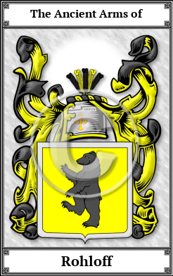 Rohloff Family Crest Download (JPG) Book Plated - 600 DPI