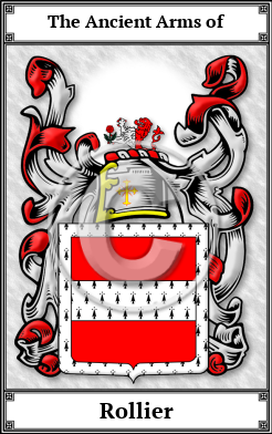 Rollier Family Crest Download (JPG) Book Plated - 600 DPI