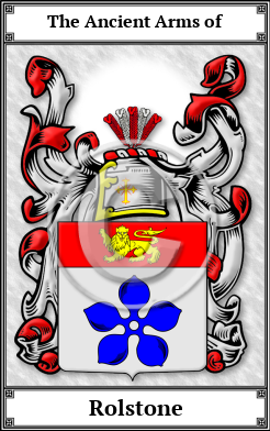Rolstone Family Crest Download (JPG)  Book Plated - 150 DPI