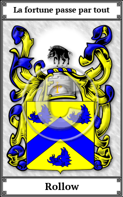 Rollow Family Crest Download (JPG)  Book Plated - 150 DPI