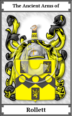 Rollett Family Crest Download (JPG)  Book Plated - 150 DPI