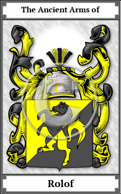Rolof Family Crest Download (JPG) Book Plated - 600 DPI