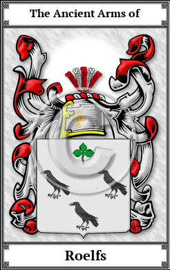 Roelfs Family Crest Download (JPG)  Book Plated - 150 DPI