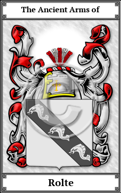 Rolte Family Crest Download (JPG)  Book Plated - 150 DPI