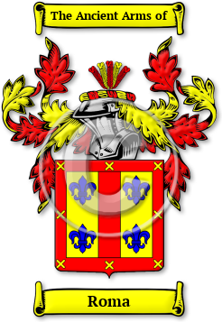 Roma Family Crest Download (jpg) Legacy Series - 150 DPI