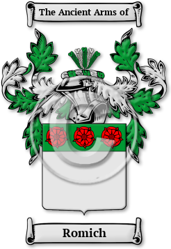 Romich Family Crest Download (jpg) Legacy Series - 150 DPI