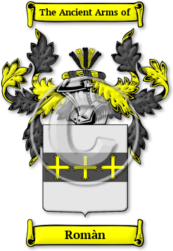 Romàn Family Crest Download (JPG) Legacy Series - 600 DPI