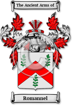Romannel Family Crest Download (jpg) Legacy Series - 150 DPI