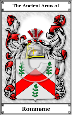 Rommane Family Crest Download (JPG)  Book Plated - 150 DPI
