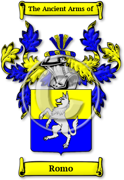 Romo Family Crest Download (jpg) Legacy Series - 150 DPI