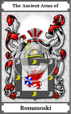 Romanoski Family Crest Download (JPG)  Book Plated - 150 DPI