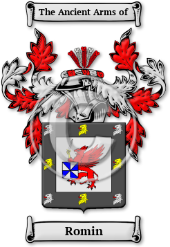 Romin Family Crest Download (jpg) Legacy Series - 150 DPI