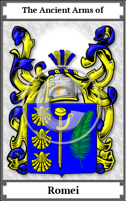 Romei Family Crest Download (JPG)  Book Plated - 150 DPI