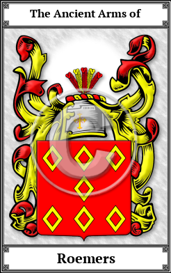 Roemers Family Crest Download (JPG)  Book Plated - 150 DPI