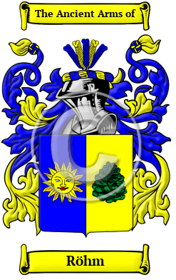 Röhm Family Crest Download (JPG) Heritage Series - 300 DPI