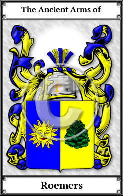Roemers Family Crest Download (JPG) Book Plated - 600 DPI