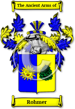 Rohmer Family Crest Download (jpg) Legacy Series - 150 DPI