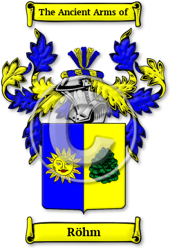 Röhm Family Crest Download (jpg) Legacy Series - 150 DPI