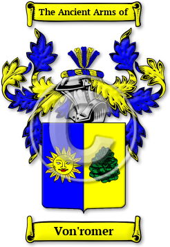 Von'romer Family Crest Download (jpg) Legacy Series - 150 DPI