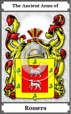 Romera Family Crest Download (JPG)  Book Plated - 150 DPI