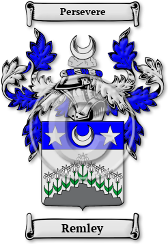 Remley Family Crest Download (jpg) Legacy Series - 150 DPI