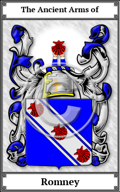 Romney Family Crest Download (JPG)  Book Plated - 150 DPI