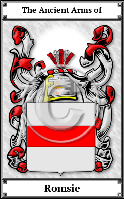 Romsie Family Crest Download (JPG) Book Plated - 600 DPI