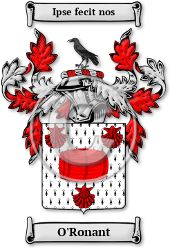 O'Ronant Family Crest Download (jpg) Legacy Series - 150 DPI