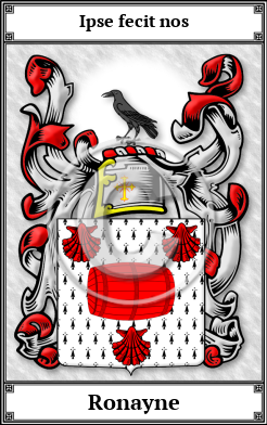 Ronayne Family Crest Download (JPG) Book Plated - 600 DPI