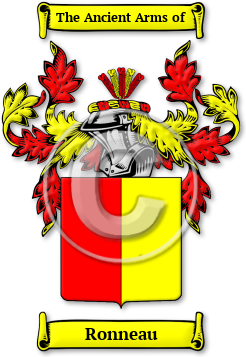 Ronneau Family Crest Download (JPG) Legacy Series - 600 DPI