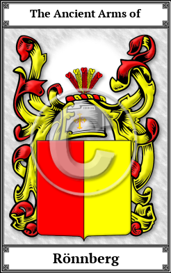 Rönnberg Family Crest Download (JPG)  Book Plated - 150 DPI