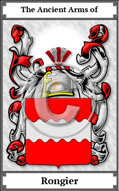 Rongier Family Crest Download (JPG)  Book Plated - 150 DPI