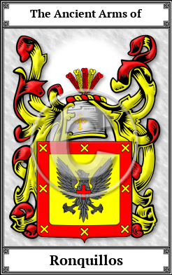 Ronquillos Family Crest Download (JPG) Book Plated - 600 DPI