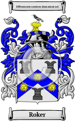 Roker Family Crest Download (JPG) Heritage Series - 600 DPI