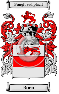 Roen Family Crest/Coat of Arms