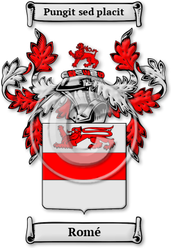 Romé Family Crest Download (jpg) Legacy Series - 150 DPI