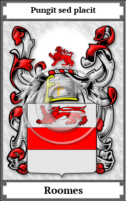 Roomes Family Crest Download (JPG)  Book Plated - 150 DPI