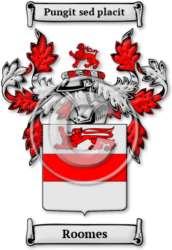 Roomes Family Crest Download (jpg) Legacy Series - 150 DPI
