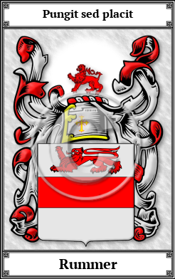 Rummer Family Crest Download (JPG)  Book Plated - 150 DPI