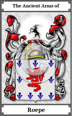Roepe Family Crest Download (JPG) Book Plated - 600 DPI