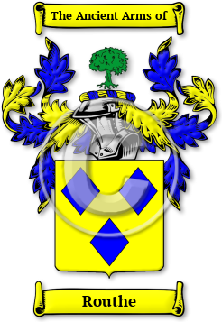 Routhe Family Crest Download (jpg) Legacy Series - 150 DPI